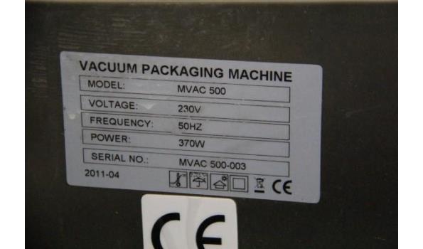vacuumverpakkingsmachine MVAC 500, 370w, 230v